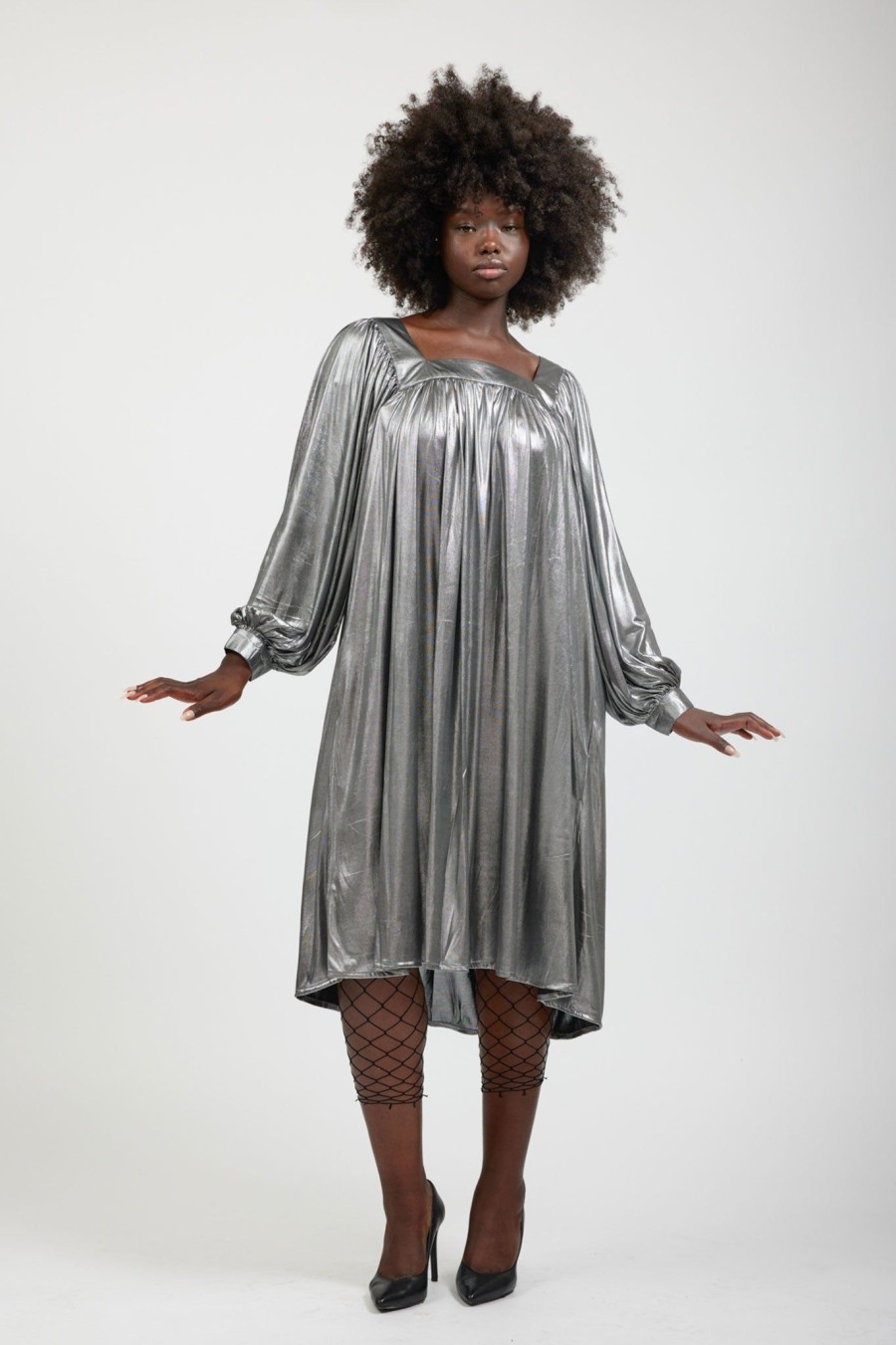 Women Batsheva | Beaumaris Dress In Silver