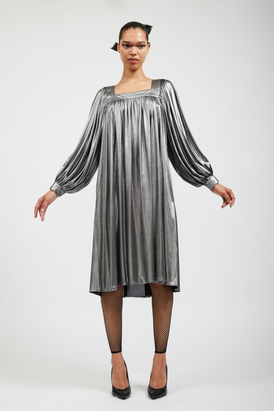 Women Batsheva | Beaumaris Dress In Silver