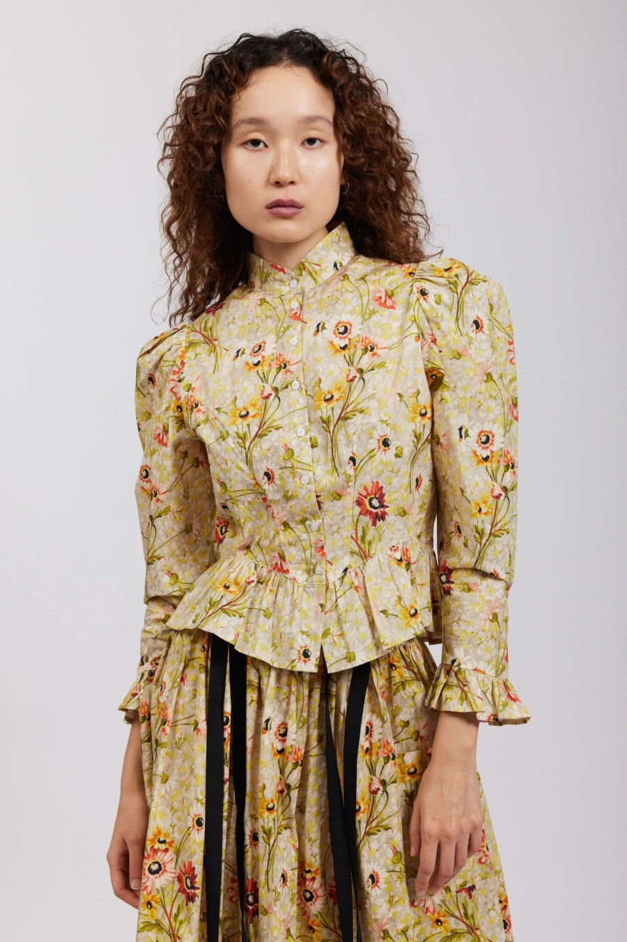 Women Batsheva | Laura Ashley X Batsheva Grace Blouse In Witton Floral Multi