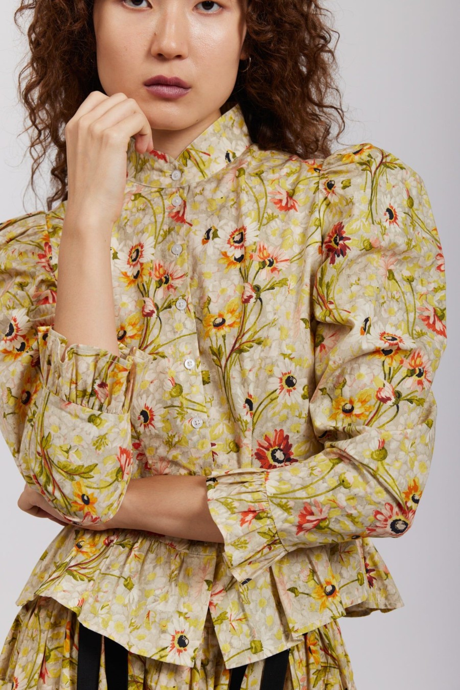 Women Batsheva | Laura Ashley X Batsheva Grace Blouse In Witton Floral Multi