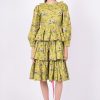 Women Batsheva | Laura Ashley X Batsheva Welsh Dress In Fairford Green