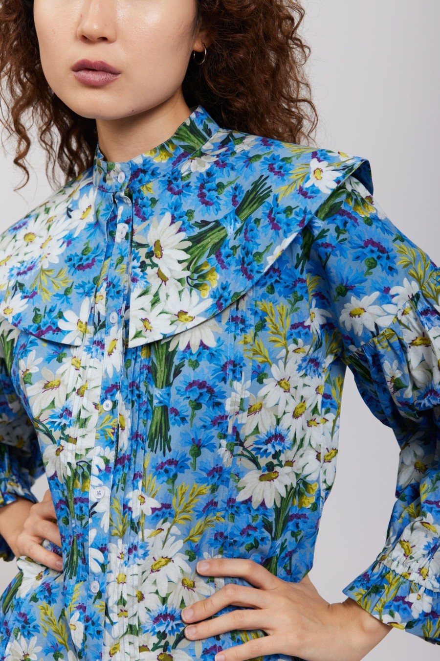 Women Batsheva | Laura Ashley X Batsheva Swansea Blouse In Mirfield Multi