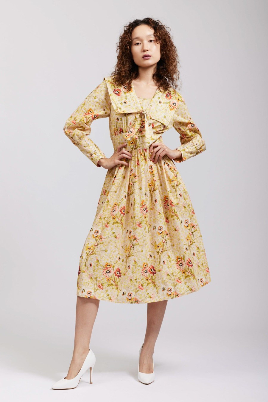 Women Batsheva | Laura Ashley X Batsheva Osian Dress In Witton Floral Multi