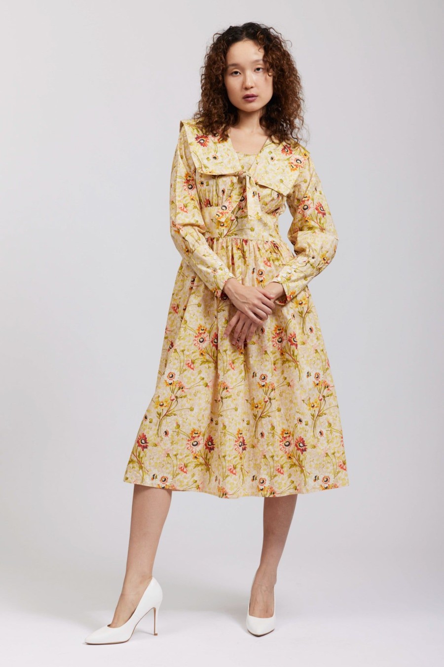 Women Batsheva | Laura Ashley X Batsheva Osian Dress In Witton Floral Multi