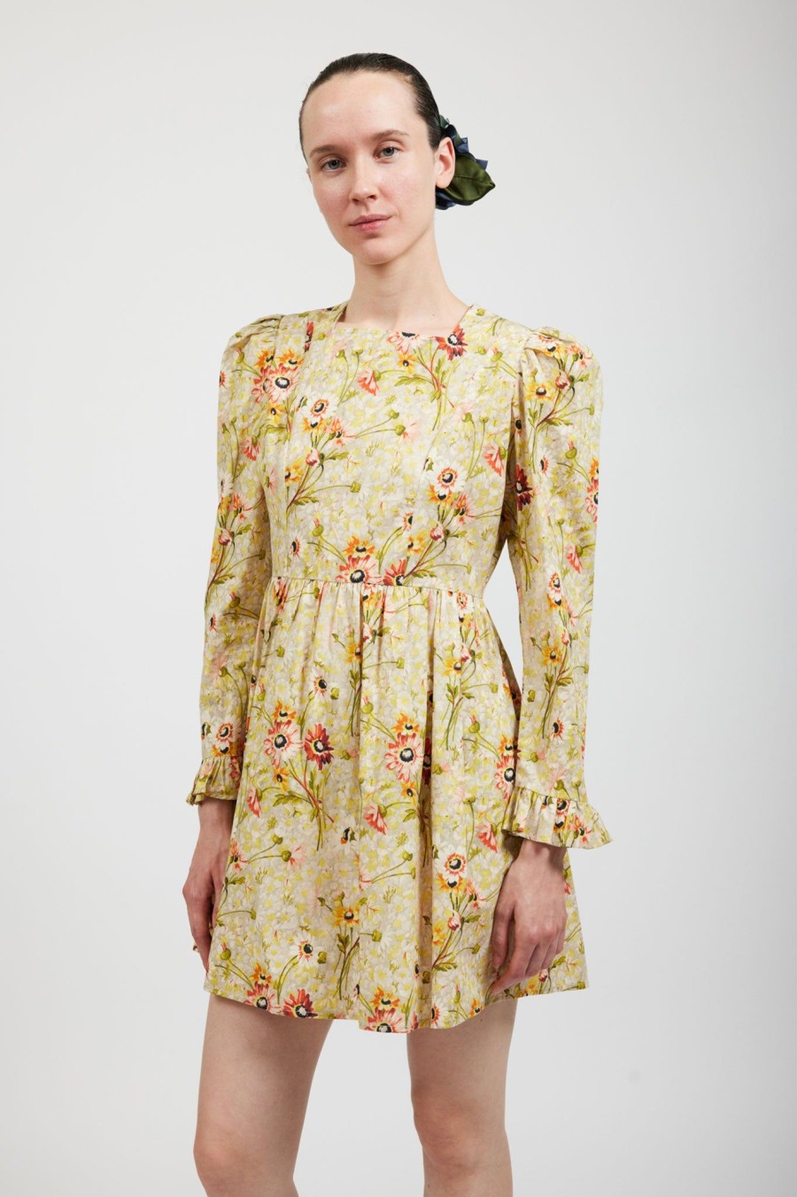 Women Batsheva | Laura Ashley X Batsheva Square Neck Mini Prairie Dress In Witton Floral Multi