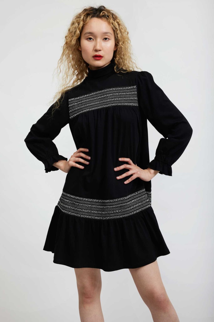 Women Batsheva | Frankie Dress In Black