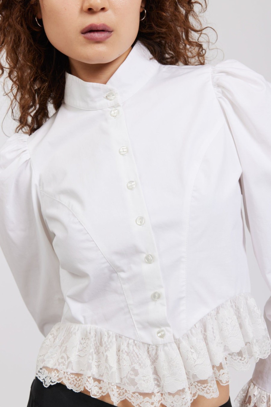 Women Batsheva | Grace Blouse In Lace White