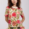 Women Batsheva | Laura Ashley X Batsheva Alaw Tee In Tea Rose Multi