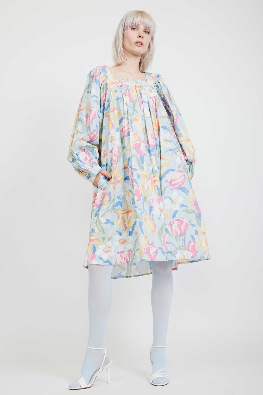 Women Batsheva | Laura Ashley X Batsheva Beaumaris Dress In Tulips Multi