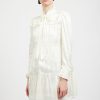 Women Batsheva | Mina Dress In Satin Cream