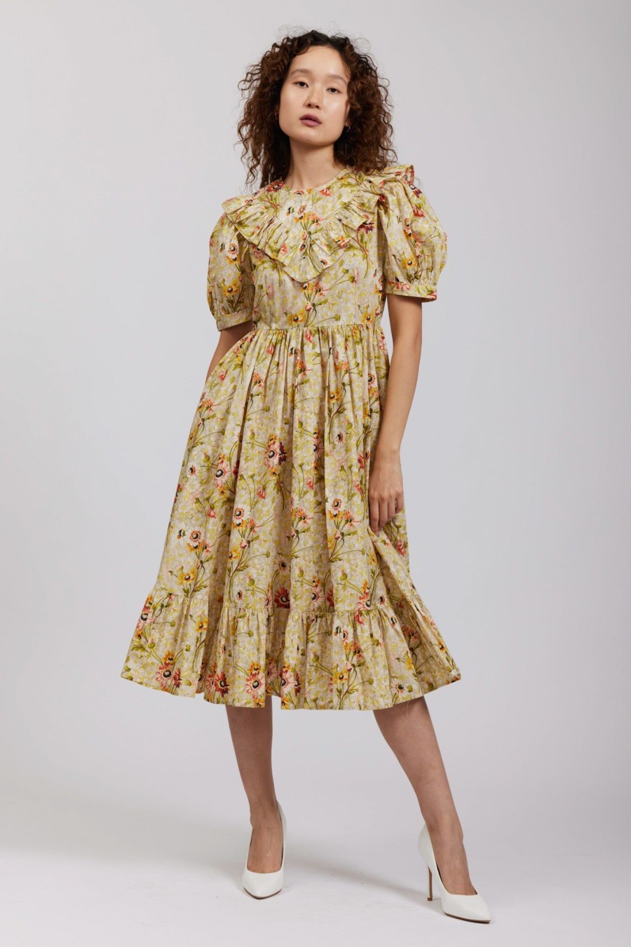 Women Batsheva | Laura Ashley X Batsheva May Dress In Witton Floral Multi