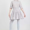 Women Batsheva | Laura Ashley X Batsheva Short Amy Skirt In Duxford Pines Blue