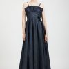 Women Batsheva | Amara Dress In Dark Denim Blue