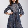 Women Batsheva | Spring Prairie Dress In Grey Leopard Mesh Multi