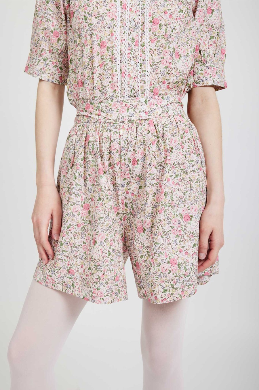 Women Batsheva | Laura Ashley X Batsheva Westport Short In Rowena Pink