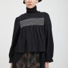 Women Batsheva | Frankie Blouse In Jersey Black