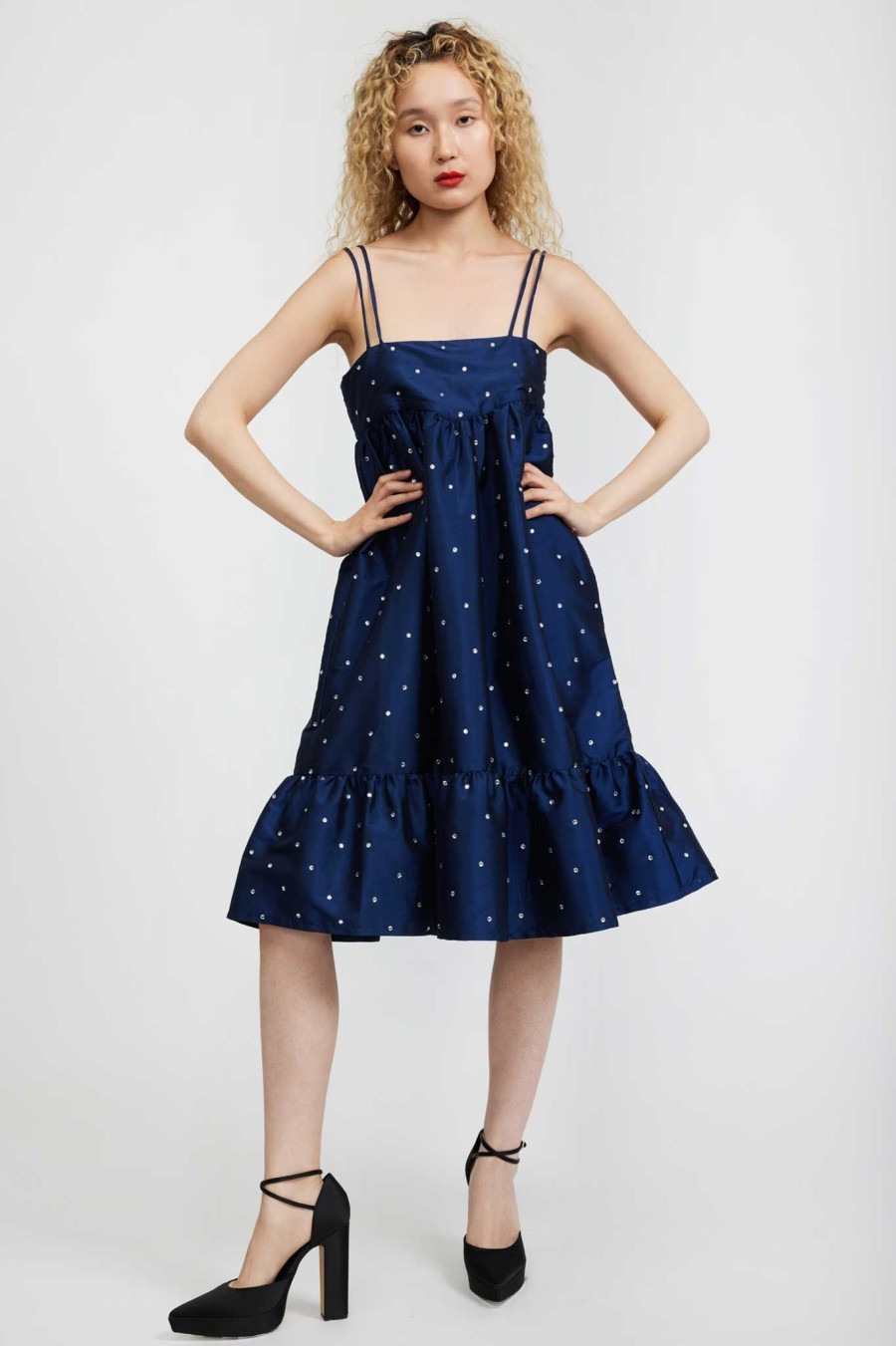 Women Batsheva | Singer Dress In Navy