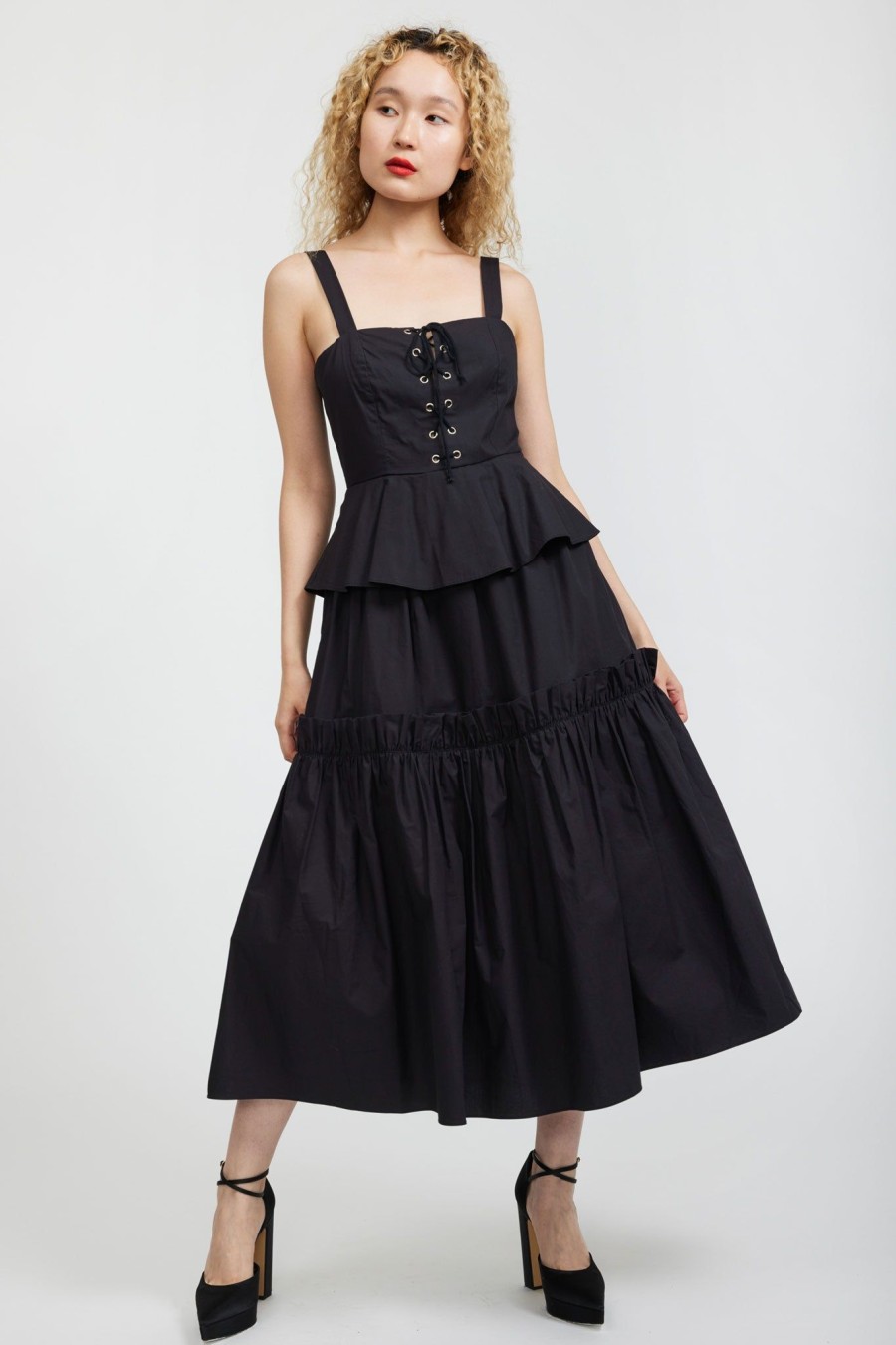 Women Batsheva | Quinn Dress In Black