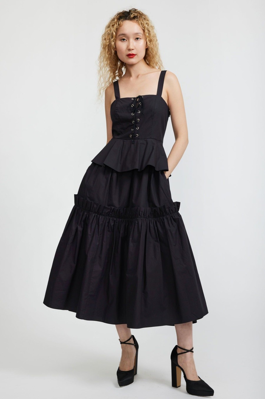 Women Batsheva | Quinn Dress In Black