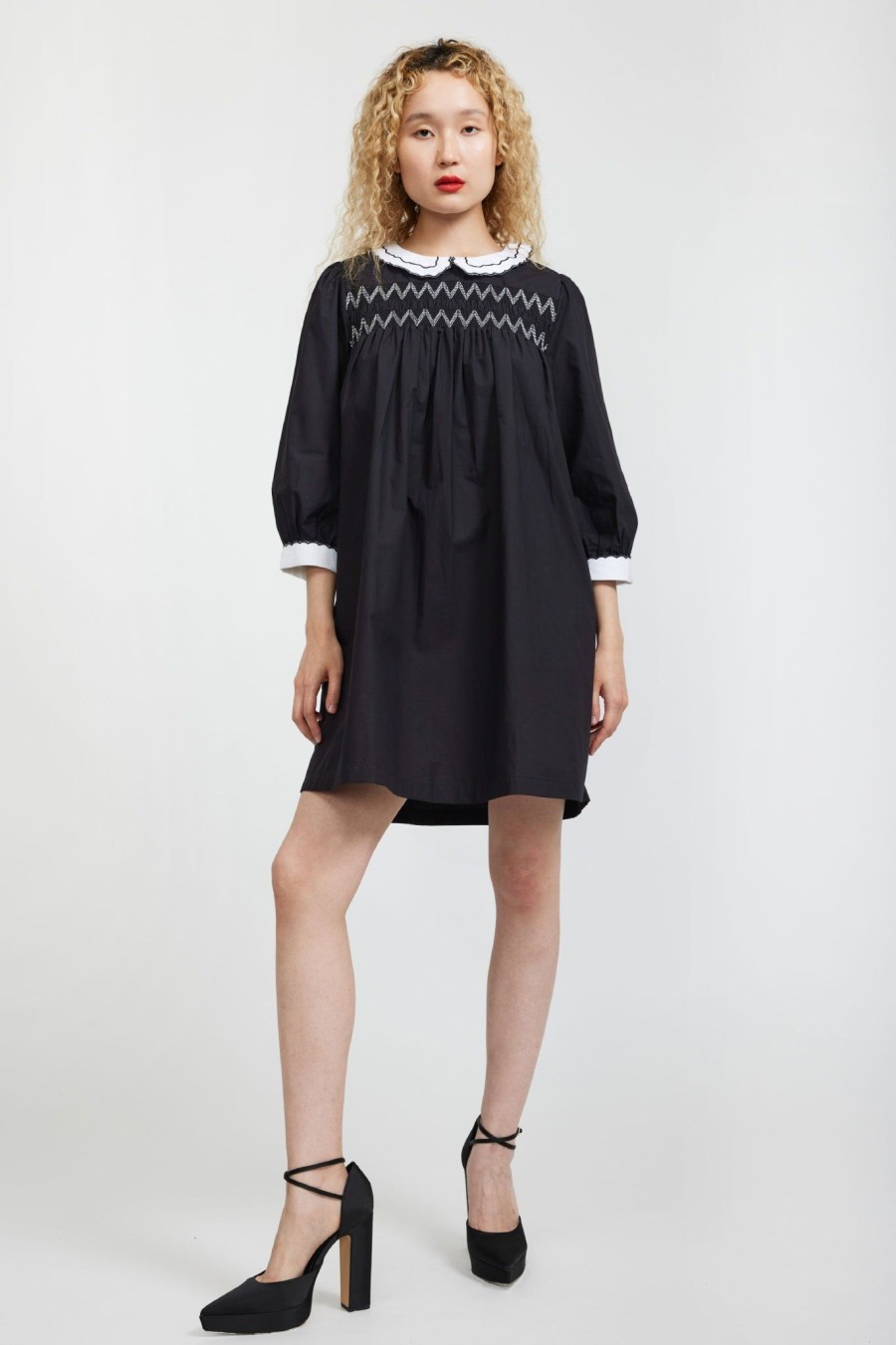 Women Batsheva | Pauline Dress In Black