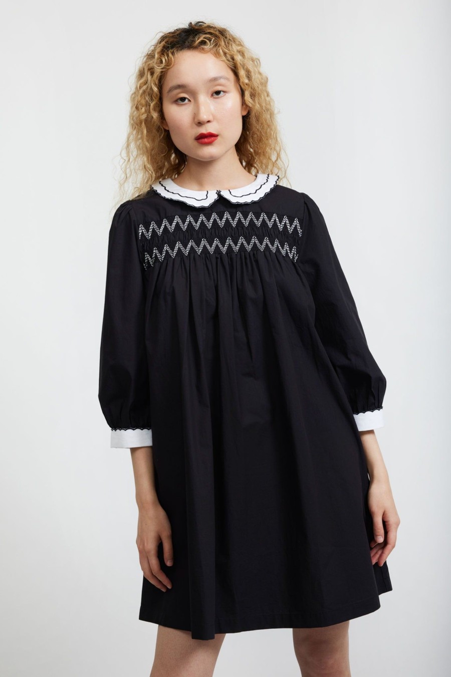 Women Batsheva | Pauline Dress In Black