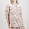 Women Batsheva | Laura Ashley X Batsheva Sioned Blouse In Rowena Pink