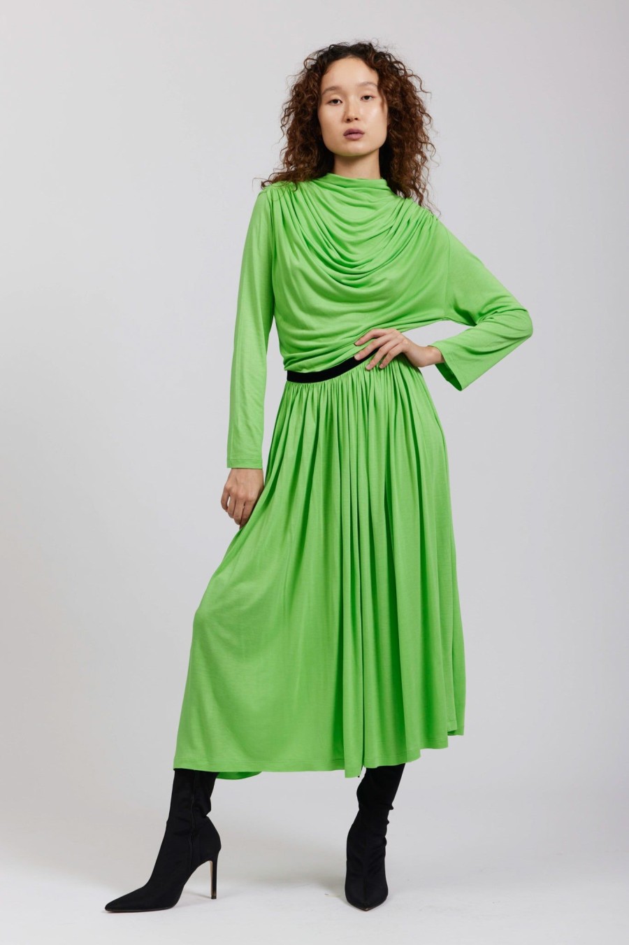 Women Batsheva | River Dress In Lime Green