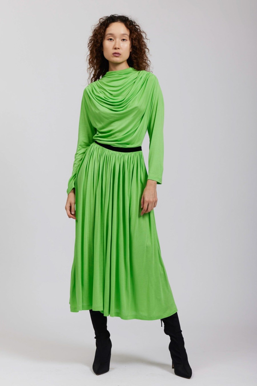 Women Batsheva | River Dress In Lime Green