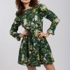 Women Batsheva | Laura Ashley X Batsheva Square Neck Mini Prairie Dress In Rowlands Garden