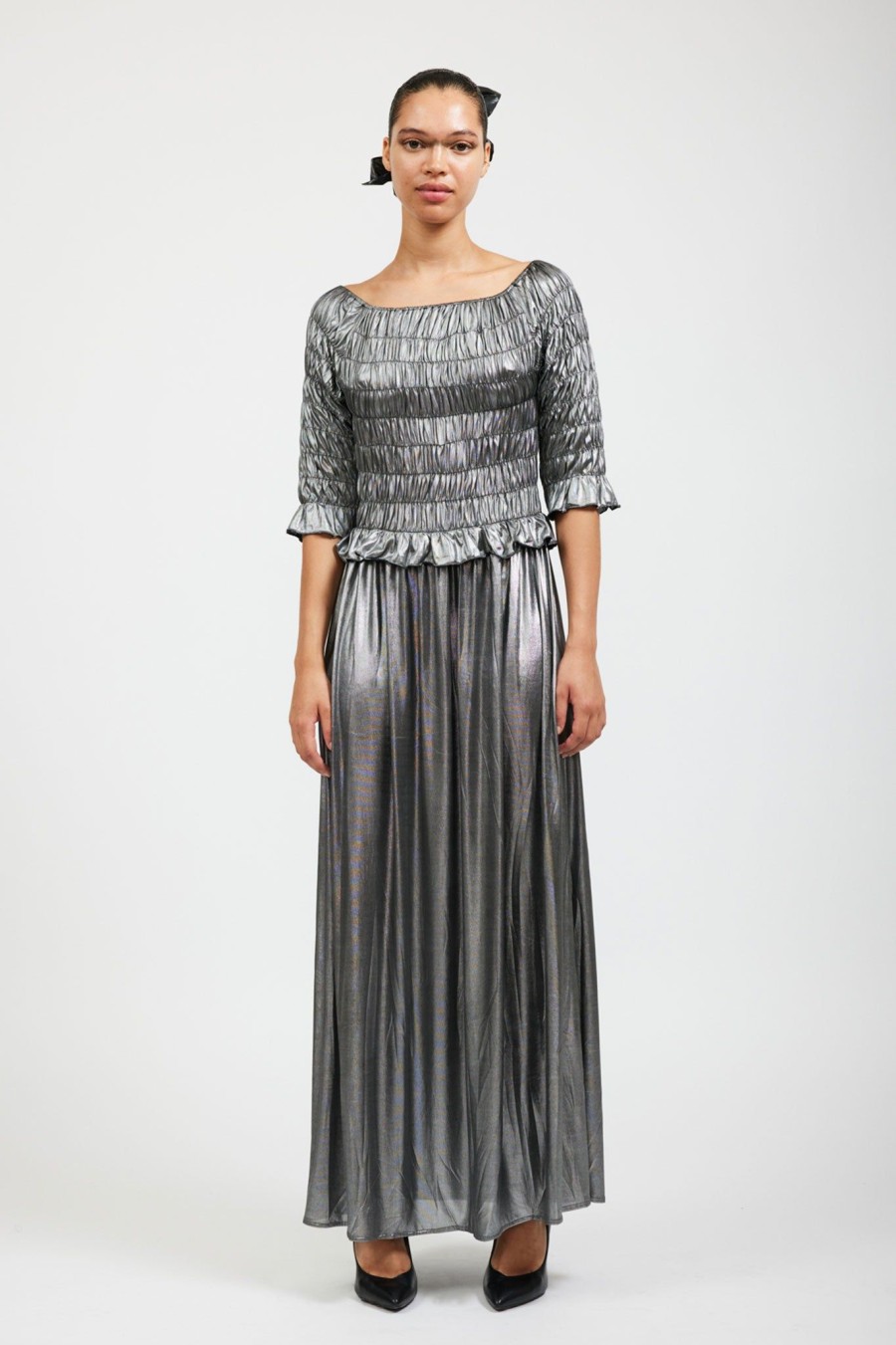 Women Batsheva | Oak Dress In Silver