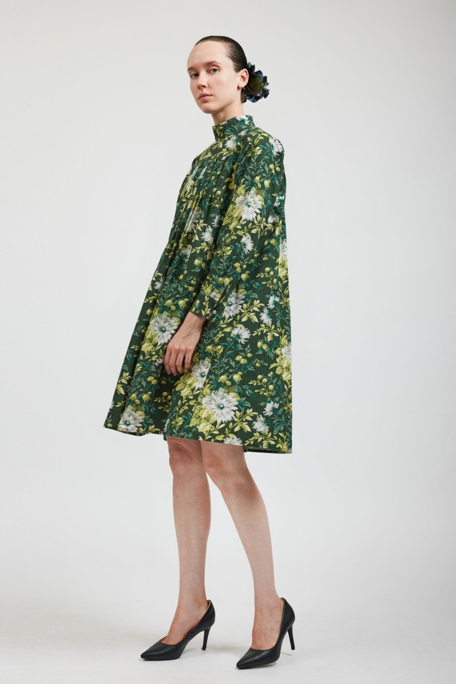 Women Batsheva | Laura Ashley X Batsheva Cumbria Dress In Rowlands Garden Multi