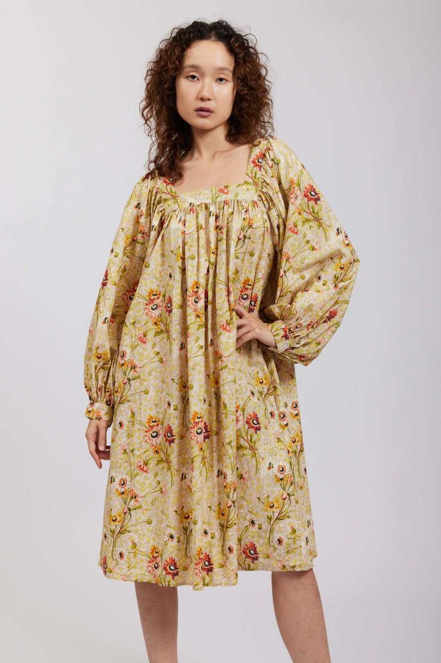 Women Batsheva | Laura Ashley X Batsheva Beaumaris Dress In Witton Floral Multi