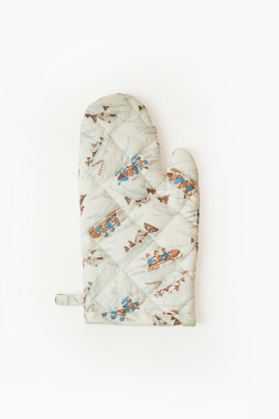 Home Batsheva | Oven Mitt In Vintage Winter Scene Multi