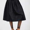 Women Batsheva | Landa Skirt In Moire Black